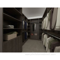 Wood modern bedroom wardrobes walk-in closet